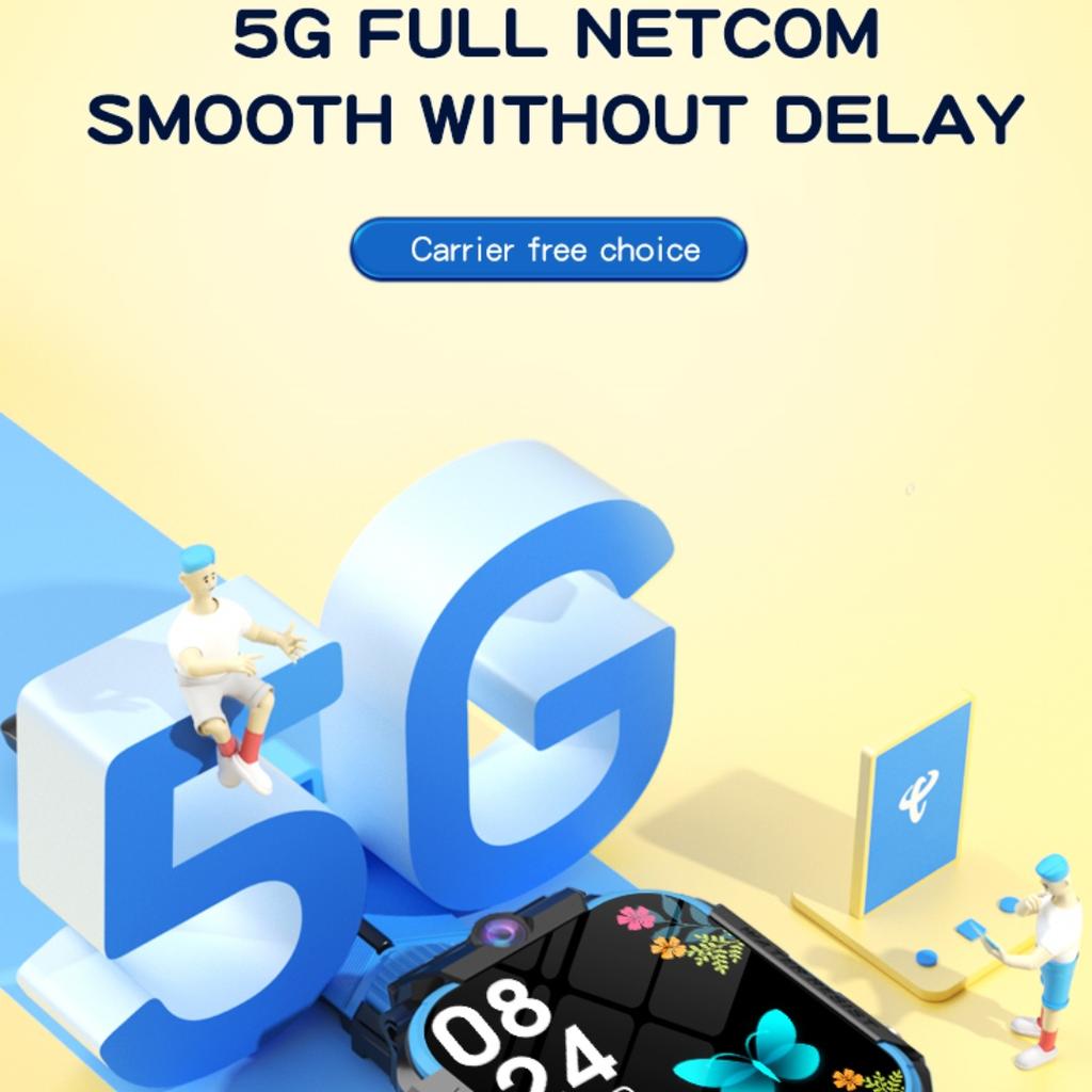 Rainbuvvy GS35 Четырехъядерный процессор 1,83 дюйма Экран 1 ГБ + 8 ГБ LTE 4G 2 МП Двойная задняя камера ОС Android Смарт-часы Антенна Сенсорная панель WIFI Смарт-часы