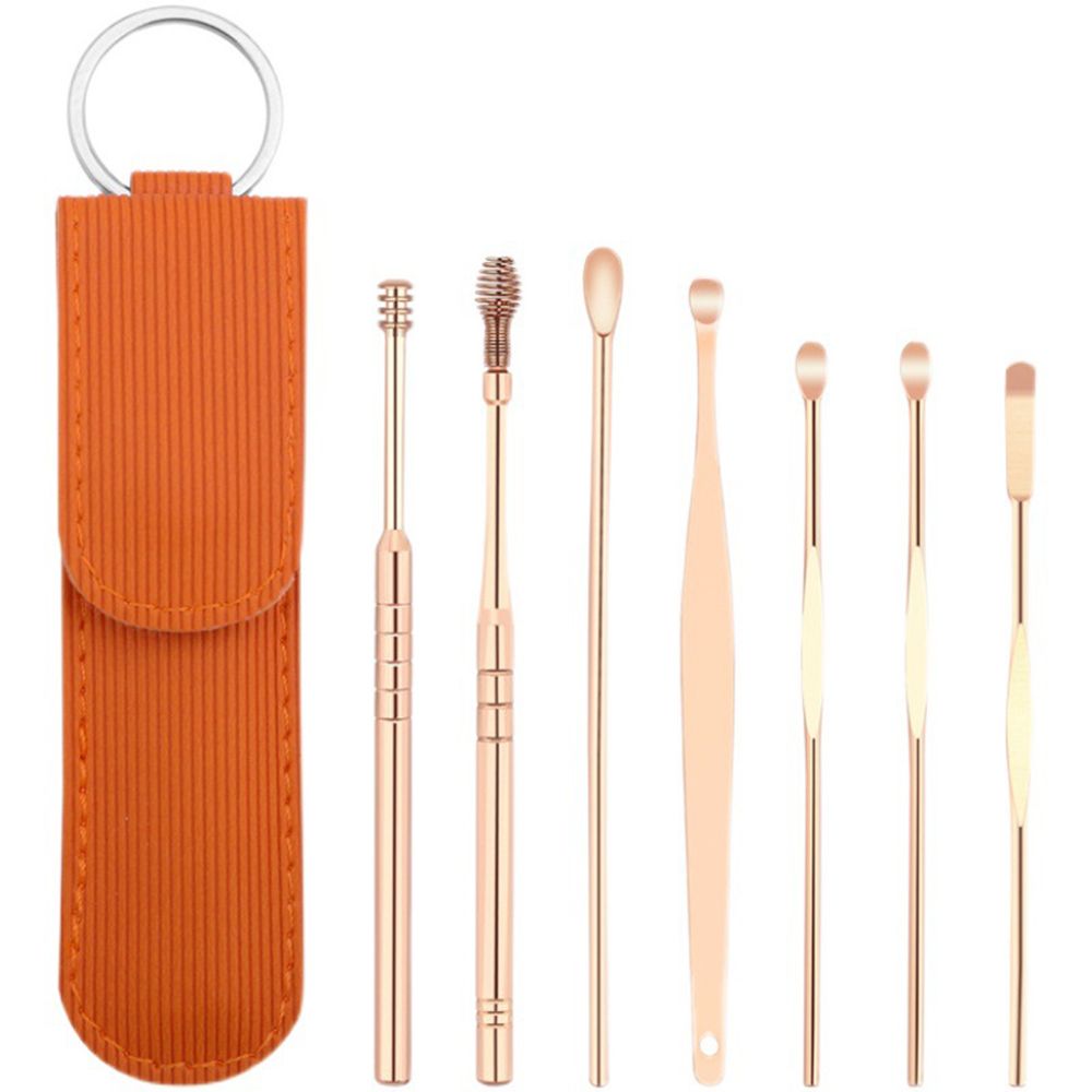 Стальная палочка для чистки ушей Ушная ложка Медицинский уход Очиститель ушей Инструменты для ухода за ушами Набор для чистки ушей