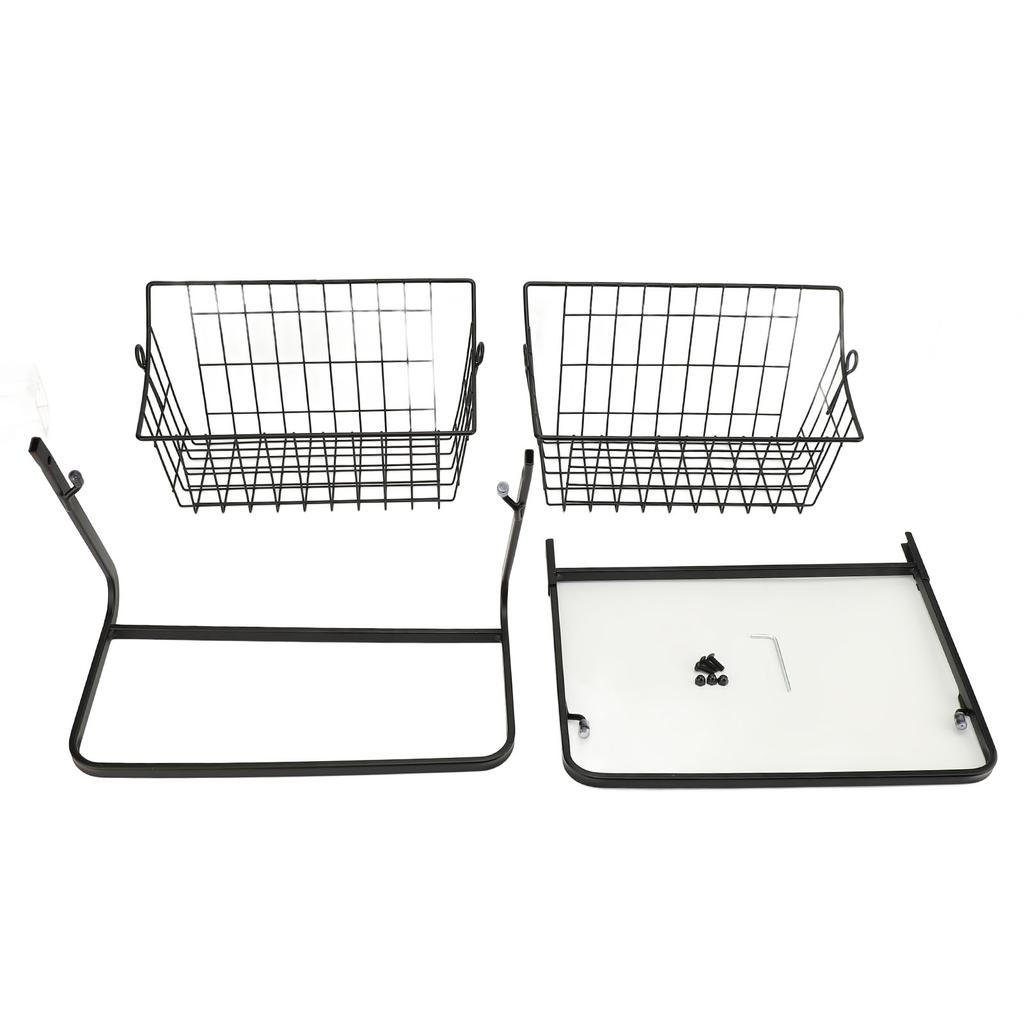 Кухонная корзина для хранения фруктов Многоцелевая сетчатая из углеродистой стали Полая конструкция 2-ярусная корзина-чаша для фруктов для кухонной столешницы