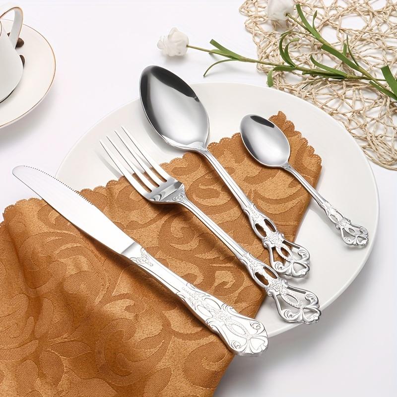 Набор столовых приборов Royal из нержавеющей стали, 32 шт., идеально подходит для дома, кухни, отеля, ресторана, вечеринки, свадьбы, подарка