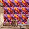 Ink Violet, Red and Purple Wallpaper for Living Room and Bedroom 50x1000