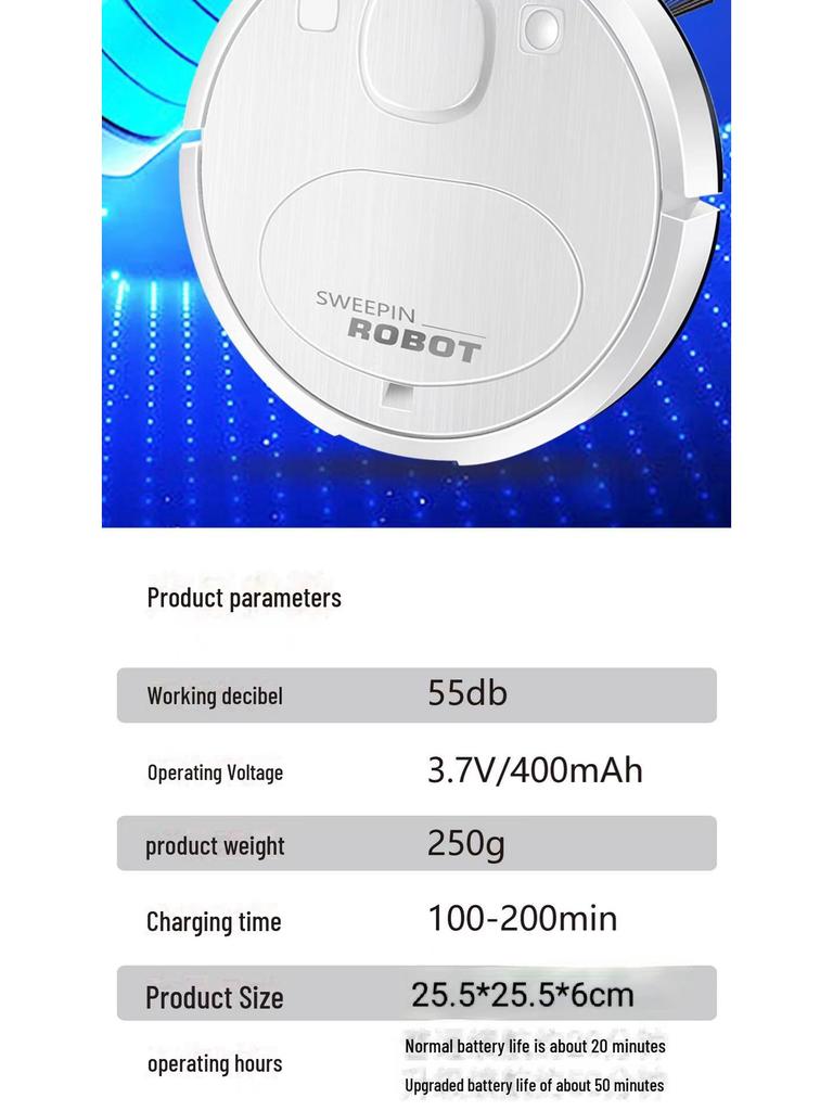 Умный автоматический пылесос с функцией зарядки и мытья полов
