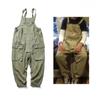 Men'S Casual One-Piece Overalls, Men'S Workwear Pants, Trendy Brand Workers' Work Clothes, Loose Suspender Pants