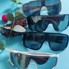 Солнцезащитные очки в стиле панк-футуристические квадратные, цельные, мужские и женские, для езды на открытом воздухе, катания на лыжах, ветрозащитные, цветные