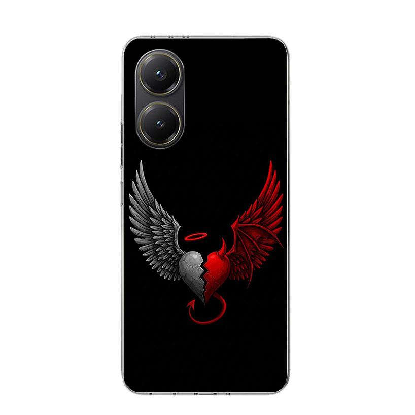 Чехол для телефона Ангельские Крылья Дьявол Плохой Для Xiaomi Poco X7 X6 X5 Pro F7 Ultra Redmi 15C 15 13 13C 12 12C 10 10A 10C 9 9A 9C 9T По