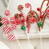 Lifelike Artificial Candy Cane Branches Handmade Xmas Tree Garland Ornaments  Xmas Decor