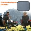 Outdoor Tabletop Grill Fireproof Mat Waterproof Heat-Resistant BBQ Barbecue Mat Flame-Retardant Pad Camping Supplies