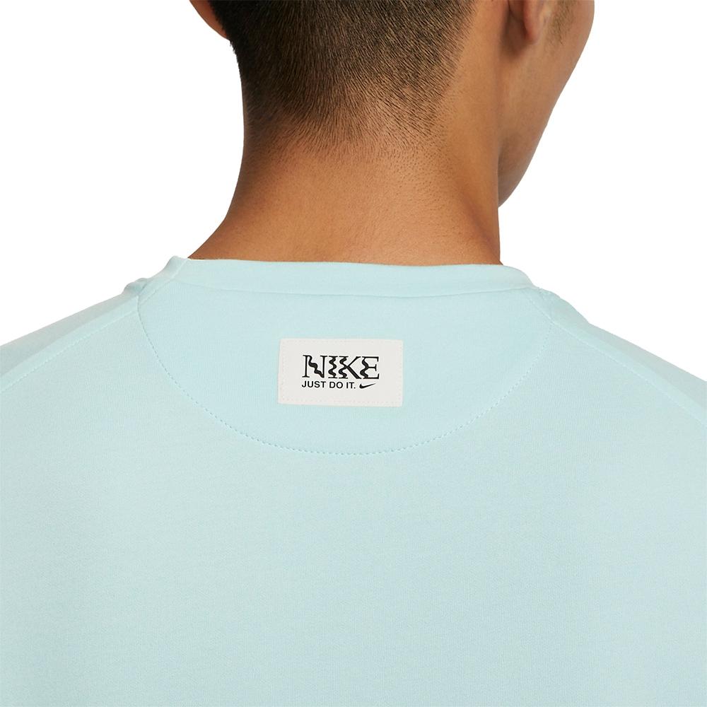Nike Dri-Fit Letter Round Neck Quick-Dry Повседневная спортивная футболка с коротким рукавом для мужчин, топы Ice-Jade-Green FQ0258-346