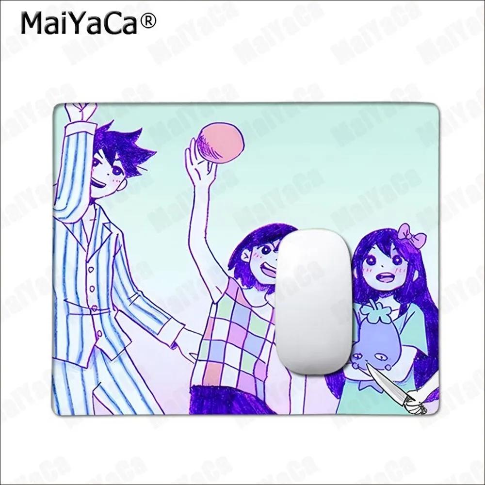 OMOCAT Коврик для мыши с узором Omori Резиновый Маленький Утолщенный Коврик для мыши Игровая Клавиатура Офисные Принадлежности Декор для Комнаты Ковер для Мыши ПК