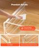 Acrylic Coffee Table, 2 Tiers Center Table with Storage Shelf, Modern Rectangle Acrylic Coffee Desk, Ideal for Dining Room, Kitchen Island,