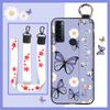 Oil Painting Fashion Design Phone Case For TCL 20 SE Anti-knock Dirt-resistant Durable Kickstand Wristband Wrist Strap