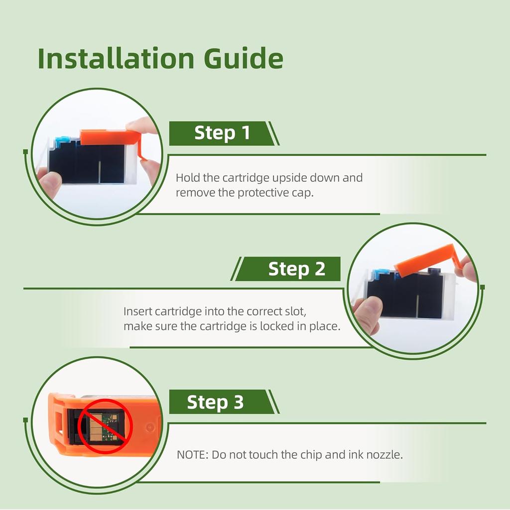 902XL Ink Cartridges for HP Printers Replacement for HP 902XL Ink Cartridges Combo Pack HP902XL Works for OfficeJet 6958 6962 6950 Pro 6978 6968 6975