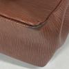 FENDI vintage FF logo Tote Bag Shoulder Bag Hand Bag Leather Brown
