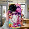 Phone Case: 2D flat design suitable for iPhone 18, 17, 16, 15, 14, 13 Pro film protective case, couple style, trendy cool ghost, Christmas and Hallowe