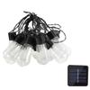 5M/20LED Outdoor Solar String Lights For Edison Bulbs Garden Decor Lamp Waterproof