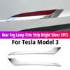 Передний бампер автомобиля, полоса для предотвращения столкновений, передний угловой защитный чехол, декоративные аксессуары для Tesla 2022 Model 3 Model