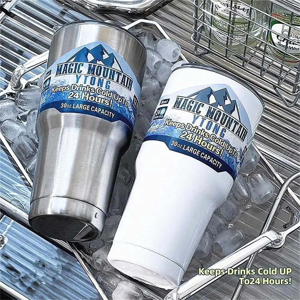 New Fashion Thermo Bottle 30Oz Car Cup Termos Stainless Steel Coffee Beer Juice Mugs Water Thermos for Men