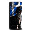 Греция Греческий Флаг Чехол для Телефона для Samsung Galaxy S24 S23 S22 S20 S21 FE Ultra S10 S10E S9 S8 Plus 5G Мягкий ТПУ Чехол Capas Fundas
