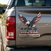 Car Stickers USA Faith, Family & Freedom Metal Emblem, Eagle Letters Patriotic Edition 3D Emblem 250th Anniversary Red Blue Flag Auto Decal