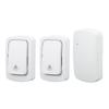 Self Powered Doorbell Set 2 Transmitter Long Range 38 Ringtones Battery Free for Home Villa AC