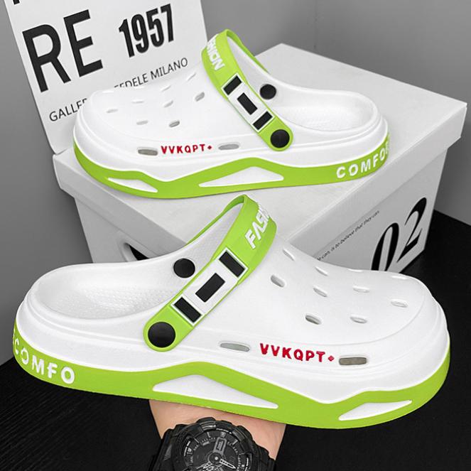 Удобные повседневные нескользящие тапочки унисекс из ЭВА с дышащей стелькой и мягкой подошвой, пляжные сандалии