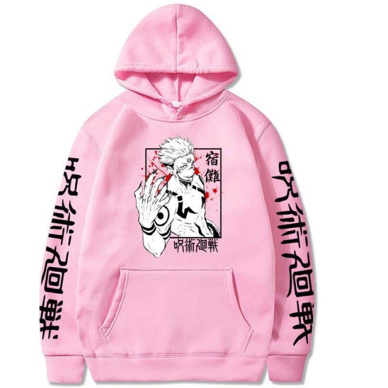 Толстовки унисекс, японское аниме дзюдзюцу кайсен, мужские толстовки с героями мультфильмов Yuji Itadori Ryomen Sukuna, уличная одежда большого размера с графикой, мужская