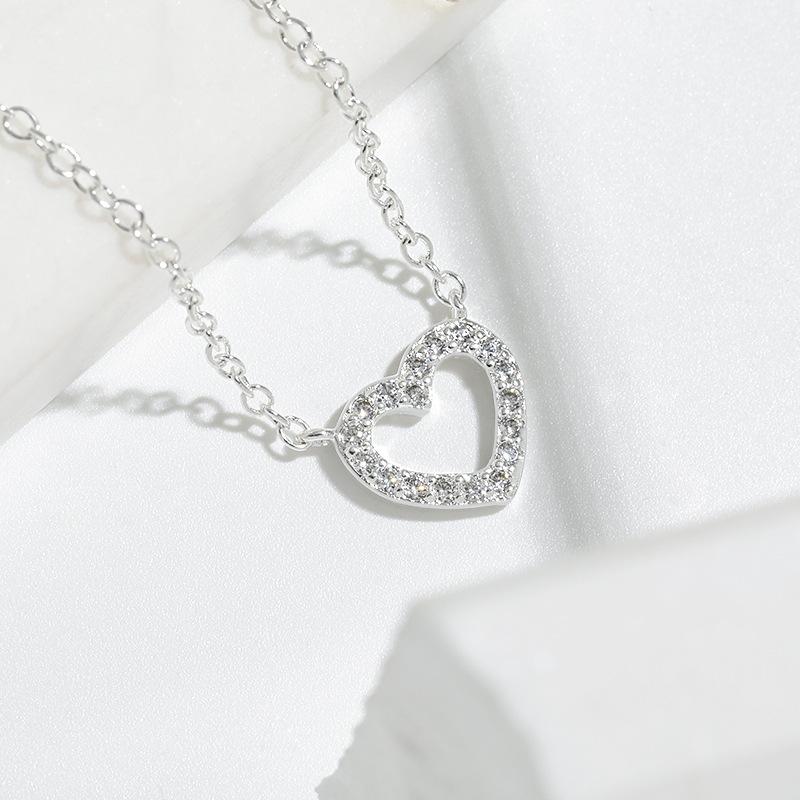 Цепочка с подвеской Love на ключицу, простая корейская версия, ожерелье в форме сердца высокого класса от INS