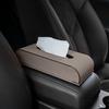 Коробка для салфеток для автомобиля, гладкая поверхность, компактный размер, универсальный интерьерный подголовник для автокресла, чехол для салфеток, автоаксессуары