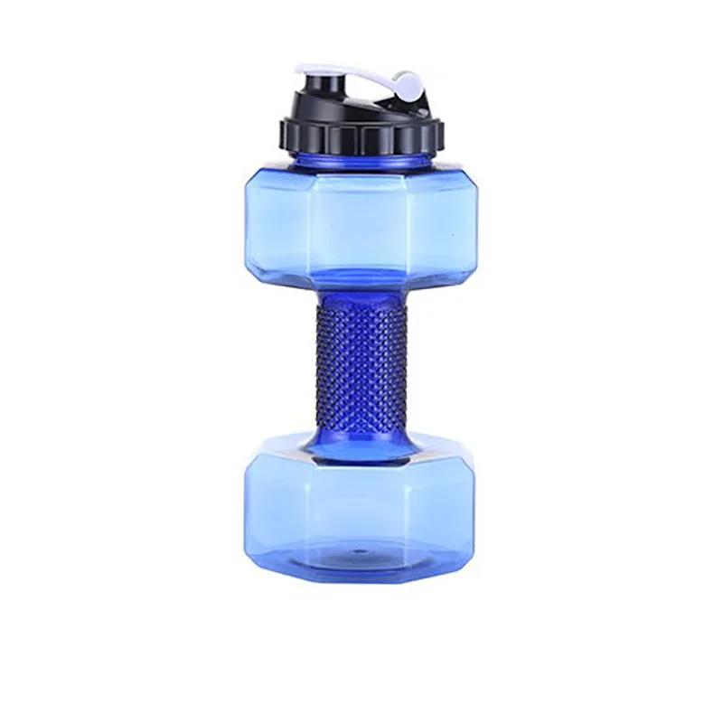2.2L Dumbbell Shaped Kettle Sport Water Bottle Fitness Cycling Water Bottle Creative Summer Water Drinks Bottle
