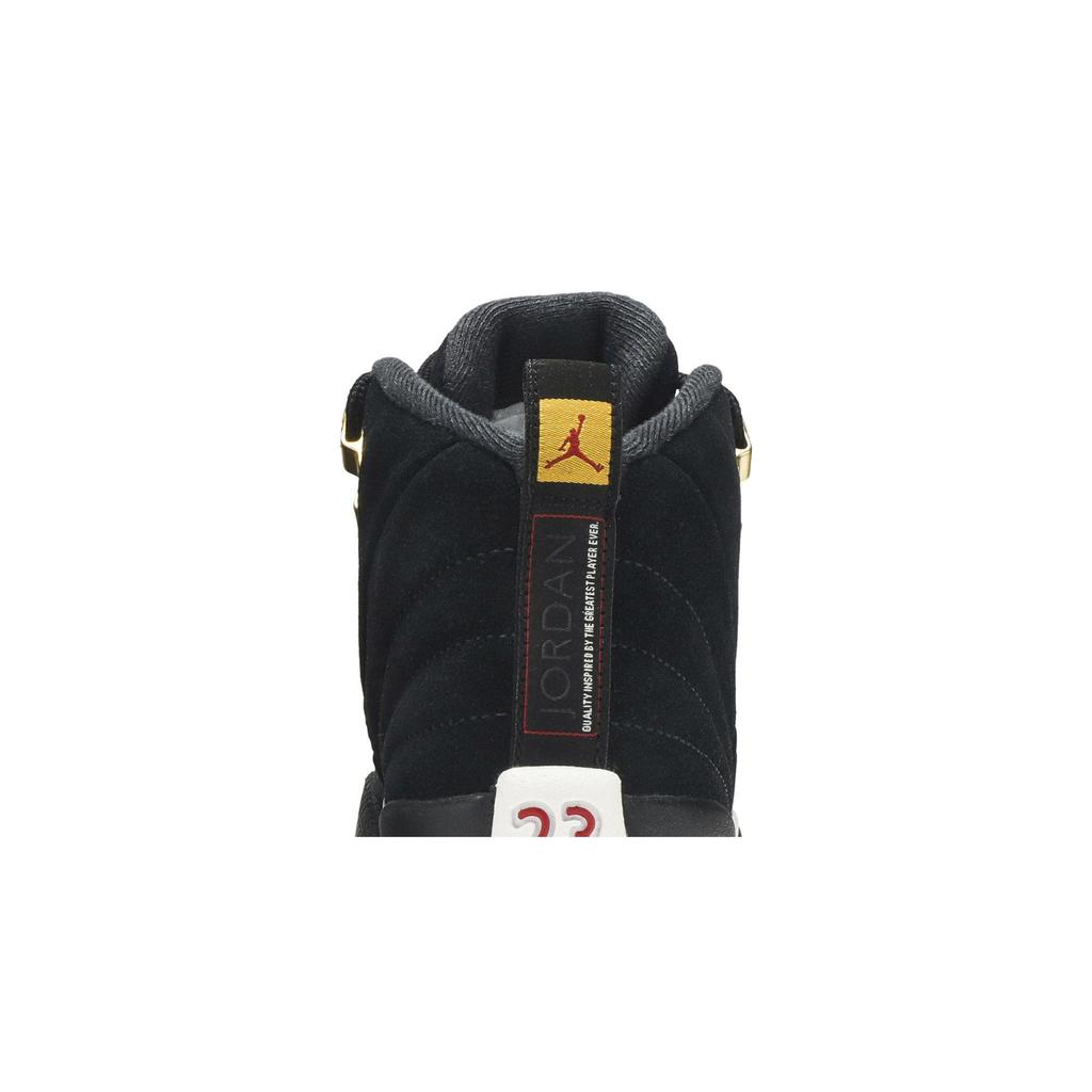Air Jordan 12 Retro для школьников 'Reverse Taxi' (унисекс) Черные / Черные / Белые / Желтые Детские Баскетбольные Кроссовки 153265 017