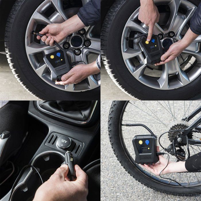 Мини-компрессор 12В цифровой - MICHELIN - Накачка от 0,05 бар до 3,5 бар