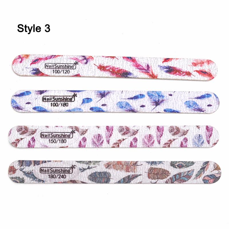 Пилка для ногтей в форме полумесяца с принтом бабочек - Тонкая деревянная щепка, инструмент для придания формы и шлифовки маникюра
