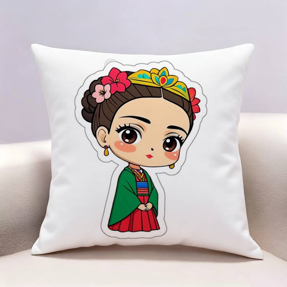 cute Art FFrida Kahlo Doublesided print Pillow Case Cushion Cover Throw Pillow Case For Car Sofa
