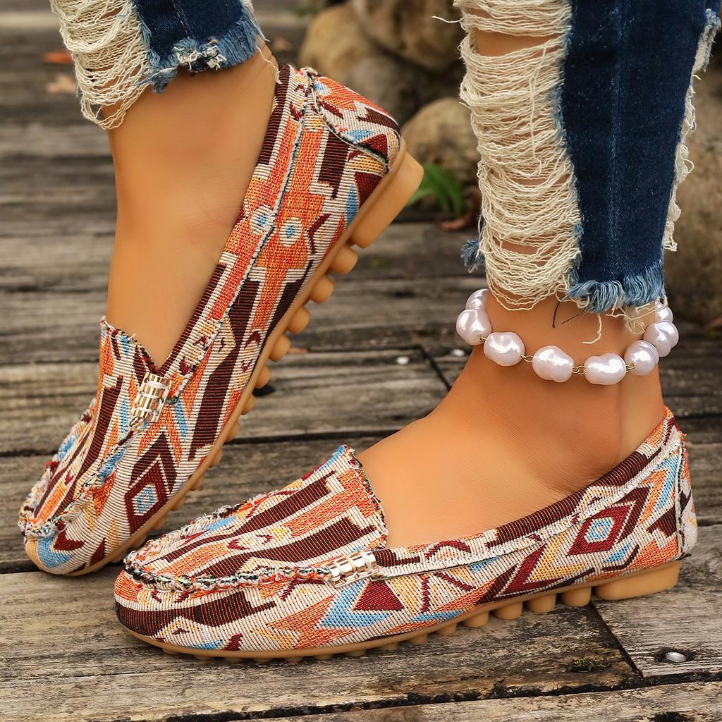 Женские тканевые нескользящие туфли на плоской подошве с круглым носком, дышащие, без застежек, обувь для ходьбы, вулканизированная обувь, кроссовки с закрытым носком