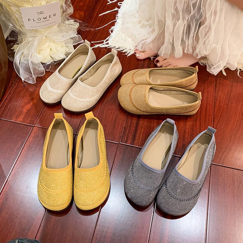 Fashion Fashion Everything Flat Girls 2025 Spring New Style Retro Soft Sole Casual Single Shoes