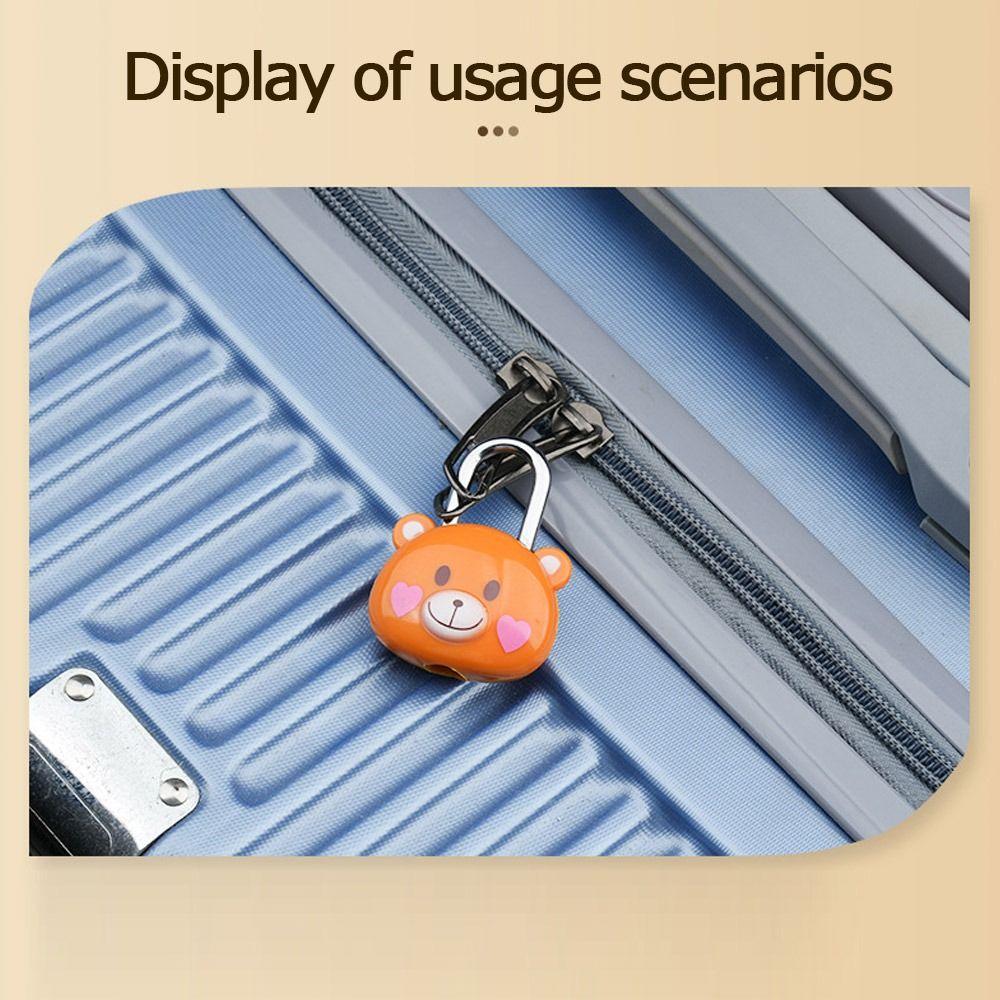 Пластиковый навесной замок Медведь Мультяшный медведь Замок Мини-замок для шкафчика Студент
