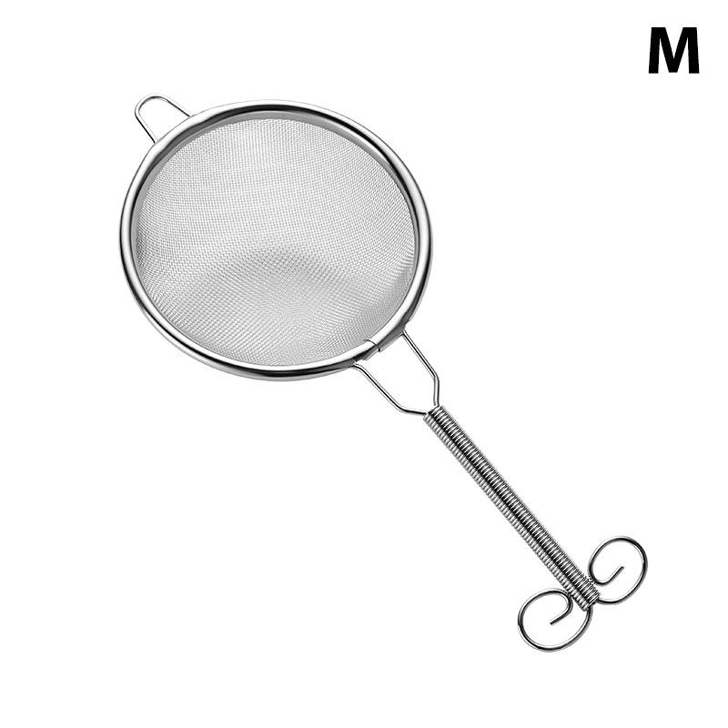 1Pcs Stainless Steel Wire Fine Mesh Flour Sieve Tea Strainer Food Colander Flour Sieve Coffee Matcha Powder Filter Kitchen Tools