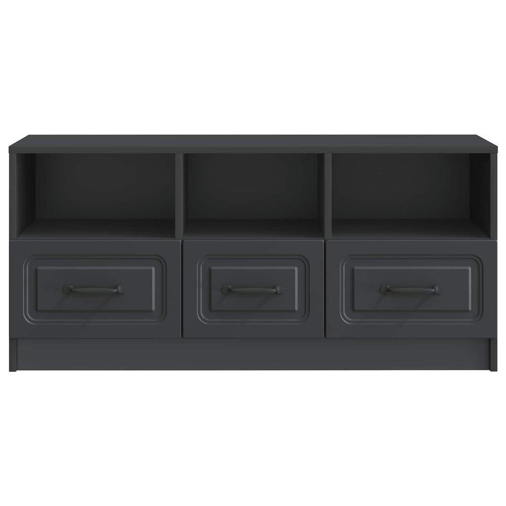TV Stand in Black 102 x 34.5 x 47 cm Particleboard