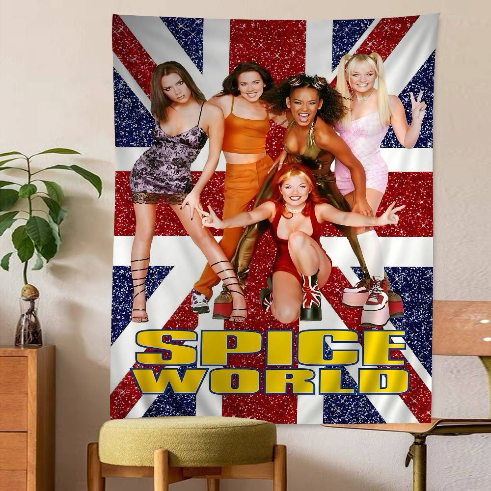 SSpice Girls Music Chart Tapestry Home Decoration Hippie Bohemian Decoration Divination Wall Hanging Home Decor