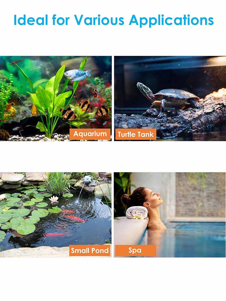 Fish Tank Air Pump Skimmer / Biochemical Sponge Filter With Air Pump, Aquarium Filter for Aquarium Fish Tank Air Pump Skimmer