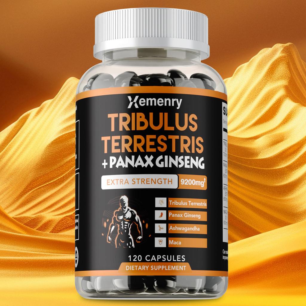 Tribulus terrestris capsules, suitable for both men and women, an endurance and energy supplement.