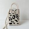 Fashion Vintage Crochet Spot Handbag Summer Knit Square Bag Sling Bag Crossbody Bag