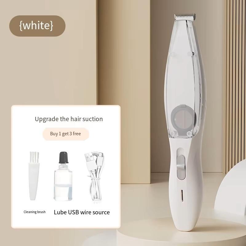 Quiet Automatic Stainless Steel Vacuum Pet Scissors Professional 2-in-1 Dog & Cat Grooming Kit with Integrated Hair Suction