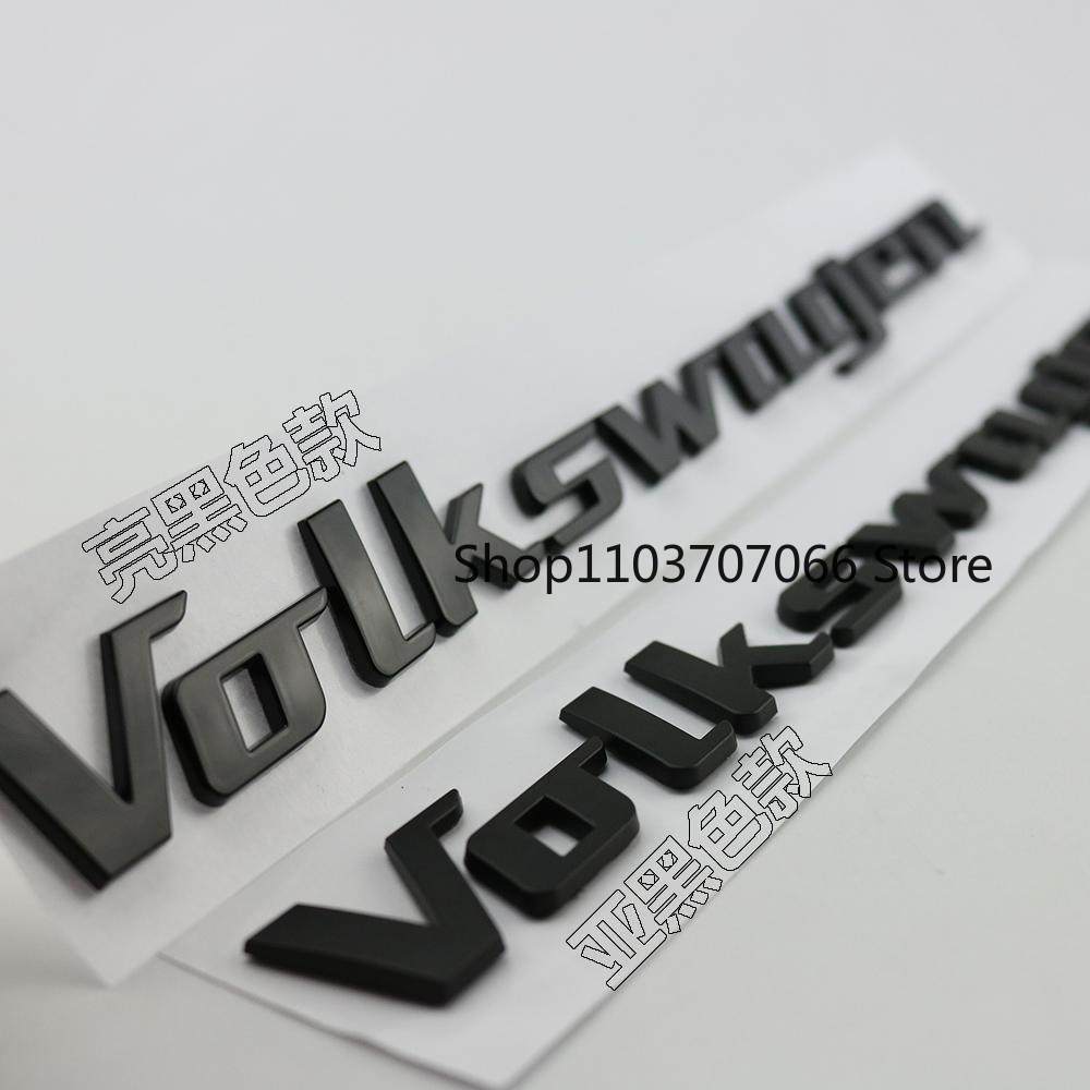 Car Abs 3D Letter Stickers VW Trunk Logo Stickers For Volkswagen dasauto T-Roc Tiguan Golf Polo ID.3 ID.4 T-Cross Jetta Scirocco