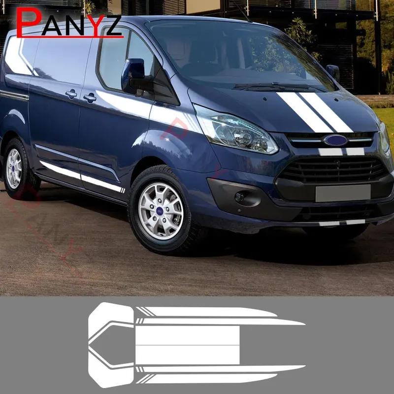 2 шт./лот Автомобильные наклейки Для Ford Transit Tourneo MK7 MK8 MK9 Спортивный КОМПЛЕКТ ПОЛОС Виниловые наклейки для фургона Тюнинг Автоаксессуары