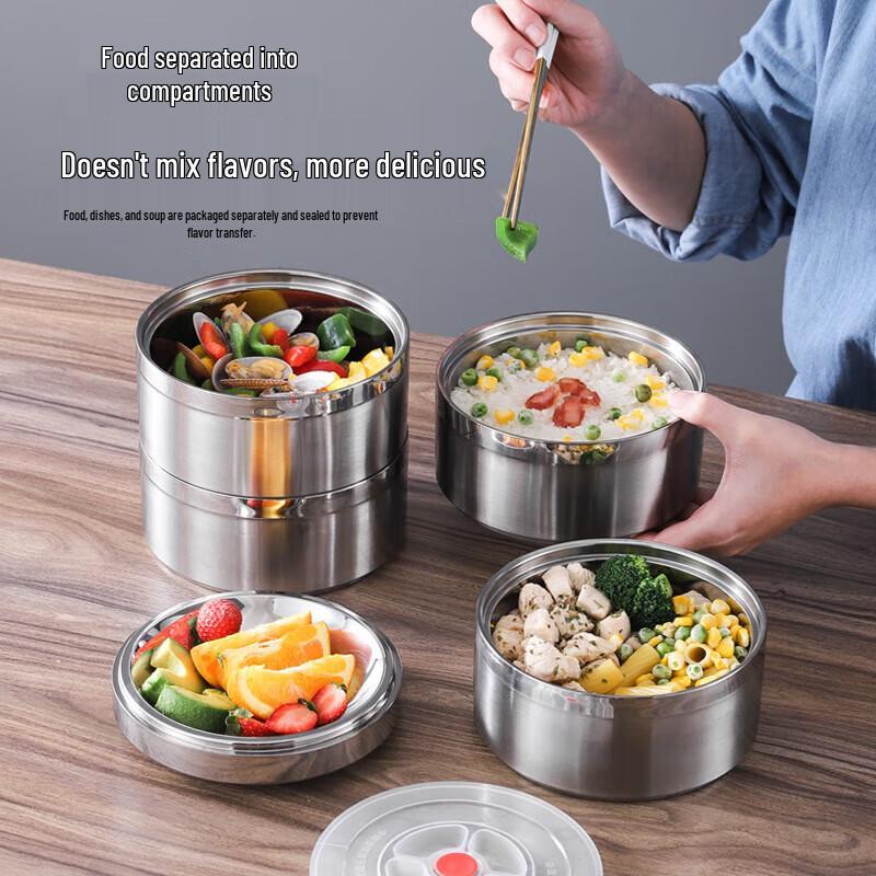 Portable Stainless Steel Thermal Lunch Box