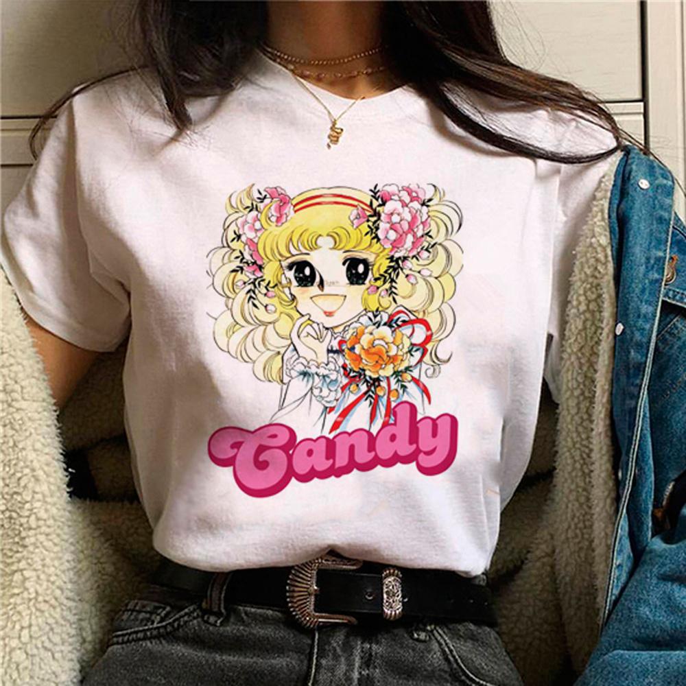 Candy Candy футболка женская уличная одежда футболка уличная одежда для девочек