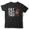 Gorilla Tag Tshirt Eat Sleep Unisex Kids VR Gamer Gaming Video Game Funny