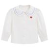 Gap Girls' Cotton Logo Peter Pan Collar Lantern Sleeve Shirt