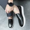 2025 Spring and Autumn New Fashion Trend British Style Low-top Loafers Round Head Casual Sports Leather Shoes Men's Shoes